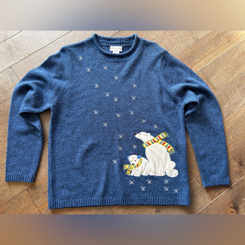 Carroll reed Christmas sweater size‎ large